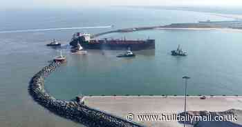 Stena Immaculate docks at Great Yarmouth after North Sea collision