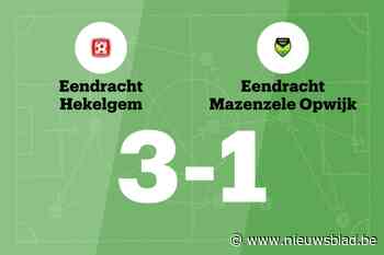 Winnende reeks van Mazenzele Opwijk C eindigt na wedstrijd tegen Hekelgem