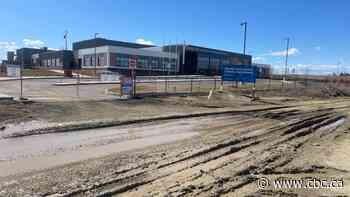 New Camrose high school ready to go — but no road leads to it