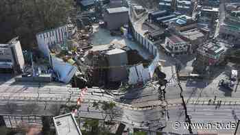 Wettlauf gegen das Wetter: Mann in eingestürztem U-Bahntunnel bei Seoul vermisst