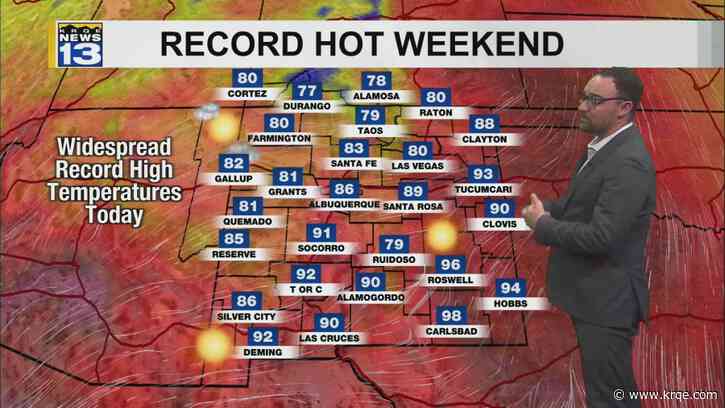 Record breaking heat and fire danger this weekend