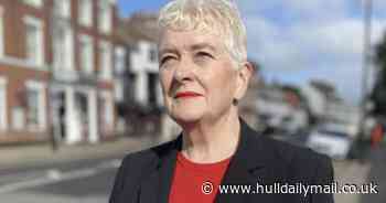 Labour candidate Margaret Pinder makes her pitch to voters in Hull and East Yorkshire Mayoral election