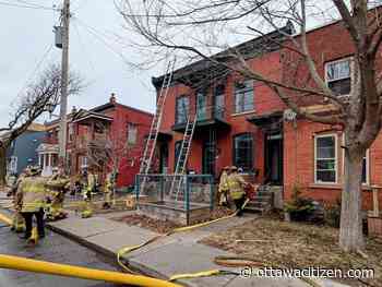 Smoky fire at multi-unit building in Market