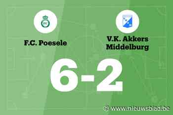 Daemers leidt FC Poesele B naar zege tegen VK Akkers Middelburg
