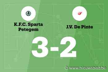Sparta Petegem B wint ook van JV De Pinte