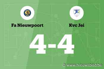 FA Nieuwpoort B beëindigt reeks nederlagen met gelijkspel tegen Jong Eernegem Ichtegem