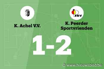 Zege voor Peer SV in uitwedstrijd tegen Achel VV B