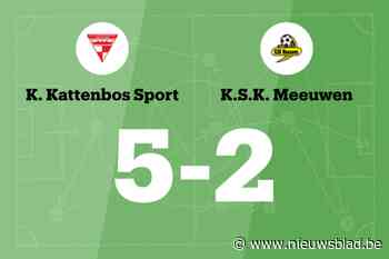 Burhan maakt twee goals voor Kattenbos in wedstrijd tegen Meeuwen B