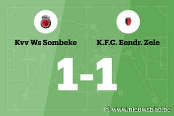 Eendracht Zele B speelt gelijk tegen WS Sombeke