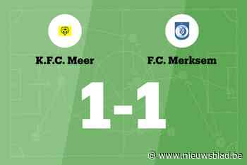 FC Merksem speelt gelijk tegen Meer