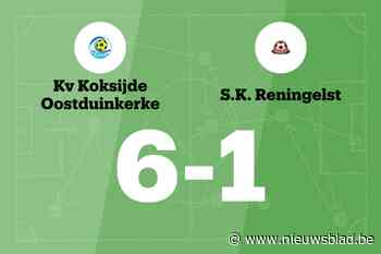 Vossaert scoort drie keer, KV Koksijde Oostduinkerke B verslaat SK Reningelst