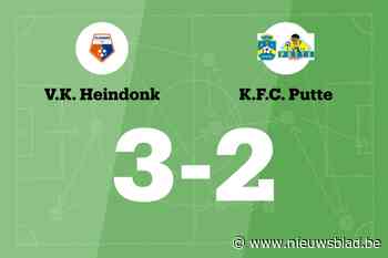 Ondanks achterstand bij rust wint Heindonk van Putte B