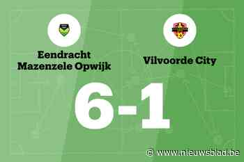 Mazenzele Opwijk B beëindigt reeks nederlagen in de wedstrijd tegen Vilvoorde City
