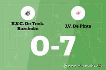 Plaisier scoort vier keer voor JV De Pinte dat wint van DT Borsbeke B