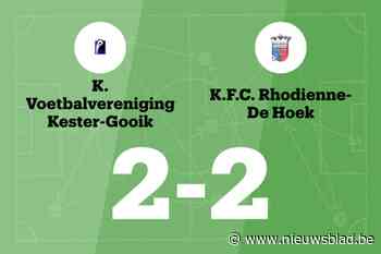 Winnende reeks van Rode-de-Hoek B eindigt na wedstrijd tegen Kester-Gooik B