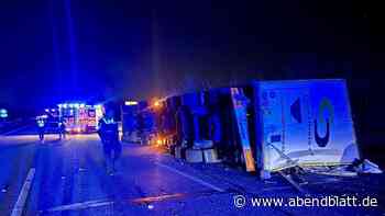 Lkw kippt auf Fahrbahn – A1 Richtung Norden zweimal voll gesperrt