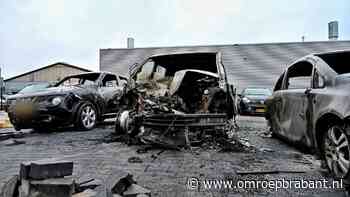 Drie auto's uitgebrand op parkeerterrein schadeherstelbedrijf