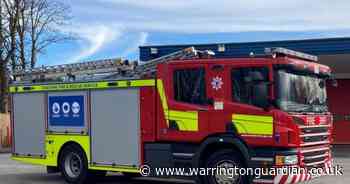 Firefighters in attendance for fire in woodland area