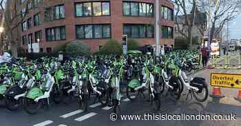 Anger as photo shows dozens of 'dumped' Lime bikes locals brand 'familiar sight'