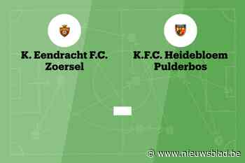 Wedstrijd tussen Zoersel B en Pulderbos afgelast