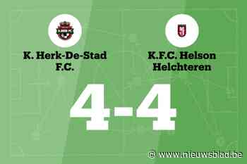Herk FC speelt gelijk in thuiswedstrijd tegen Helson
