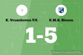 Stieners maakt twee goals voor KMR Biesen B in wedstrijd tegen Vroenhoven