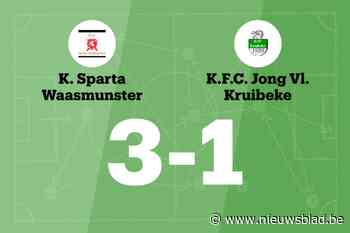 JV Kruibeke verliest na vijftien ongeslagen wedstrijden van Sparta Waasmunster