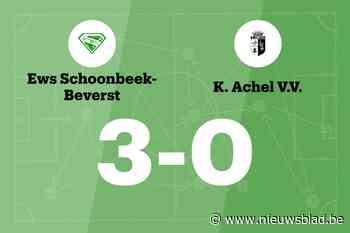 EWS Schoonbeek-Beverst te sterk voor Achel VV