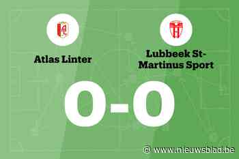 Atlas Linter en SMS Lubbeek blijven steken op 0-0