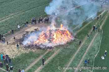 In Werther wird am Feuer gefeiert