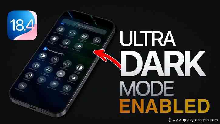 Improved Nighttime Viewing: Enable ULTRA Dark Mode on iPhone Today