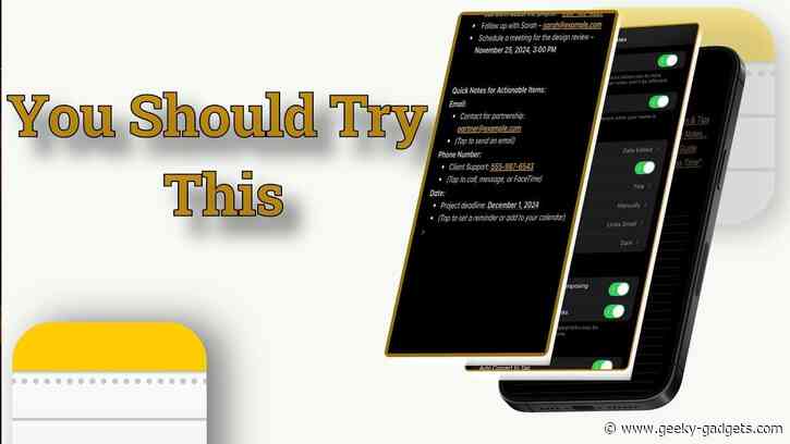 5 Apple Notes Hacks : Organize Smarter and Work Faster in iOS 18