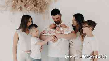 “We wilden een vierde kindje, het werden er zes”: ouders uit Herselt verwelkomen identieke drieling