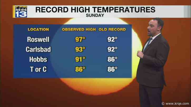 Cooler temperatures to start the workweek