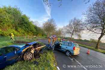 Inhaalmanoeuvre loopt fout: twee bestuurders naar ziekenhuis