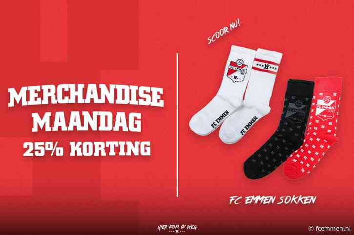 Merchandise Maandag: 25% korting op FC Emmen-sokken
