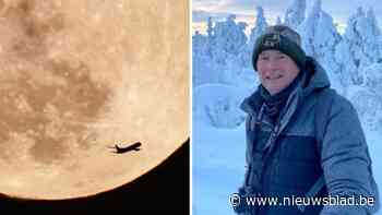 Amateurfotograaf uit Gierle legt uniek beeld van vliegtuig voor de maan vast: “Dit is een foto om in te kaderen”