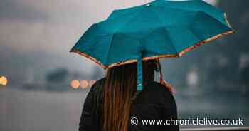 Exact day Met Office say sunshine will turn to heavy rain in North East