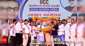 Uttrakhand CM Pushkar Singh Dhami honored by Dr BR Ambedkar Mahamanch for implementing UCC