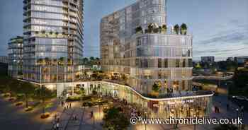 New images of Newcastle skyscraping hotel, housing and leisure development