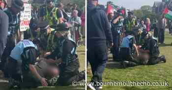Man arrested during pro-Palestine protest in Bournemouth