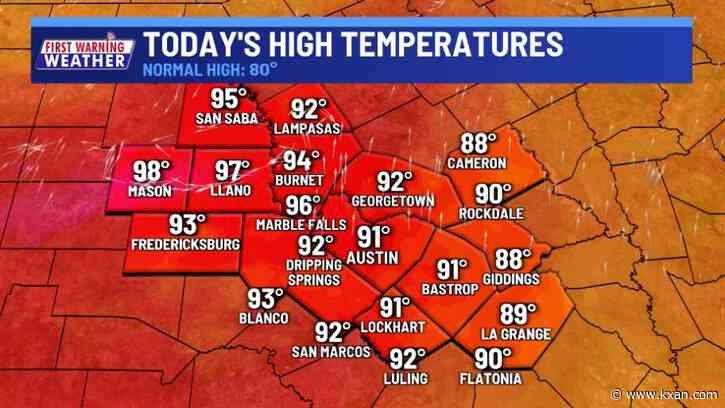 Dry cold front moves in overnight
