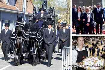 Een leger vrijwilligers, agenten te paard en een koets voor de kist: ‘Meneer Willy’ Naessens kreeg een strak georganiseerd afscheid