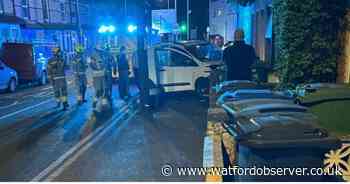 Driver flees scene after van driven into Watford house
