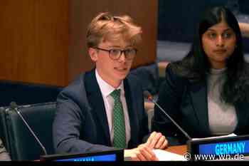 Schüler aus Münster hält Rede bei UN-Konferenz in New York