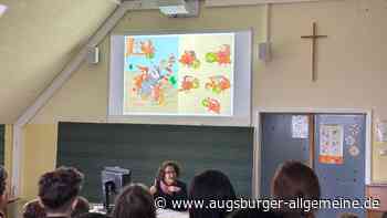 Sophie Schmid liest in der Bärenkeller Grundschule