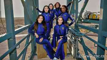 All-female crew, including singer Katy Perry, blast off on Blue Origin rocket