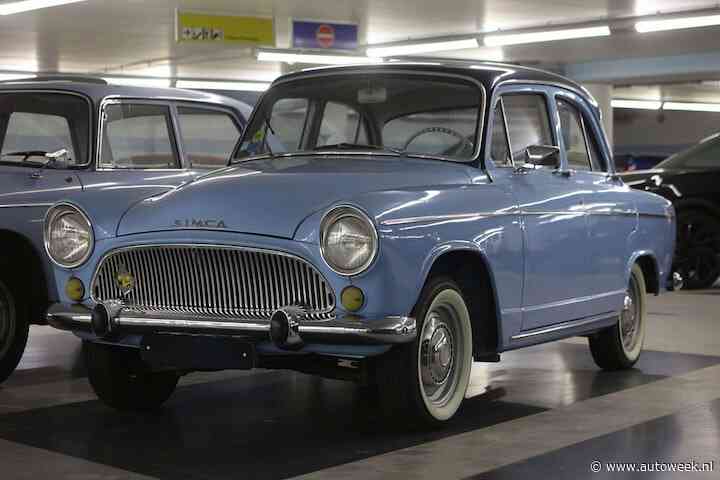 Deze Simca Aronde wacht geduldig op de terugkeer van de lente