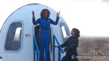 WATCH:  Blue Origin's all-female crew exit capsule after spaceflight