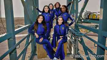 Katy Perry among all-female Blue Origin crew that completes space trip
